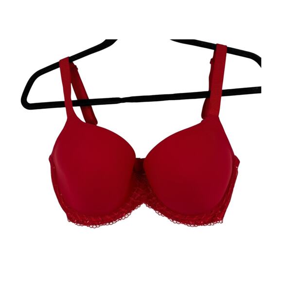 Wacoal 853117 La Femme Underwire t-shirt bra red size 34DDD 34F - Picture 1 of 6